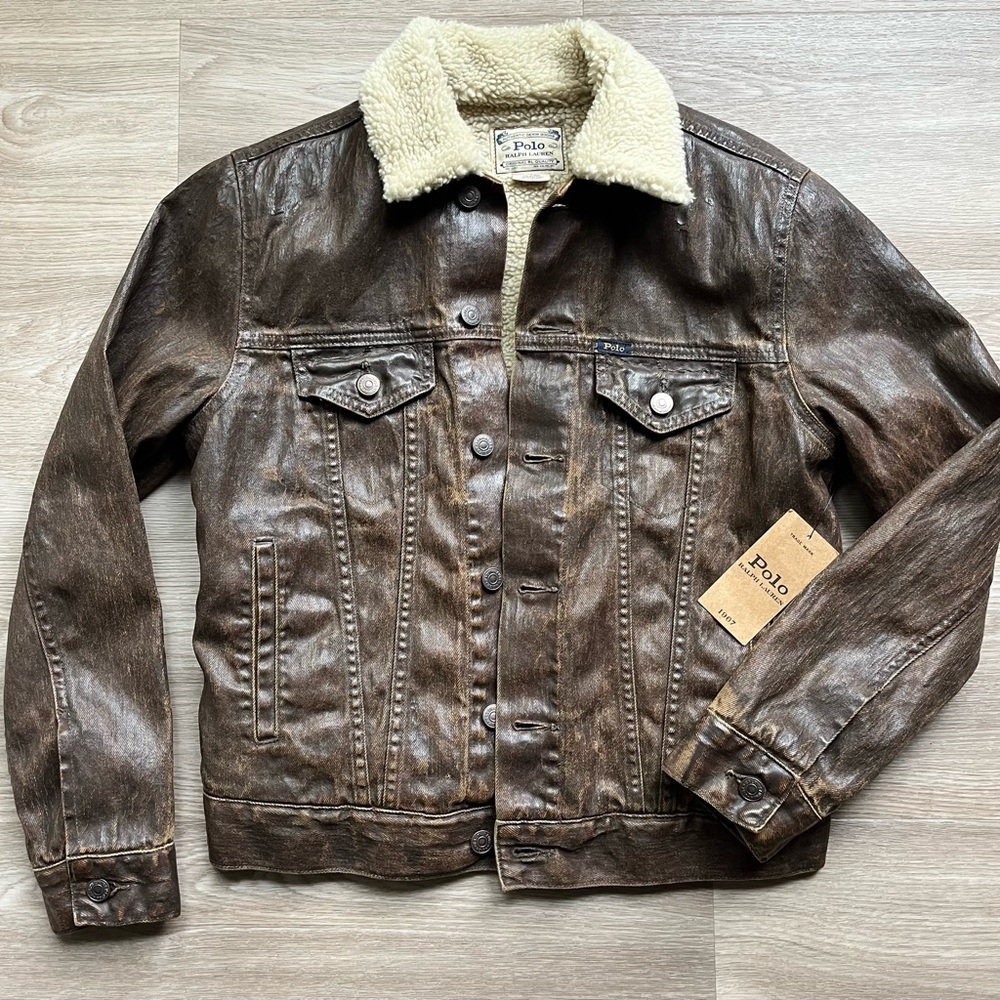 Polo Ralph Lauren Fleece Lined Trucker Jacket Women’s Size Xs